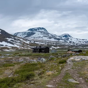 シンギ小屋に到着<L>