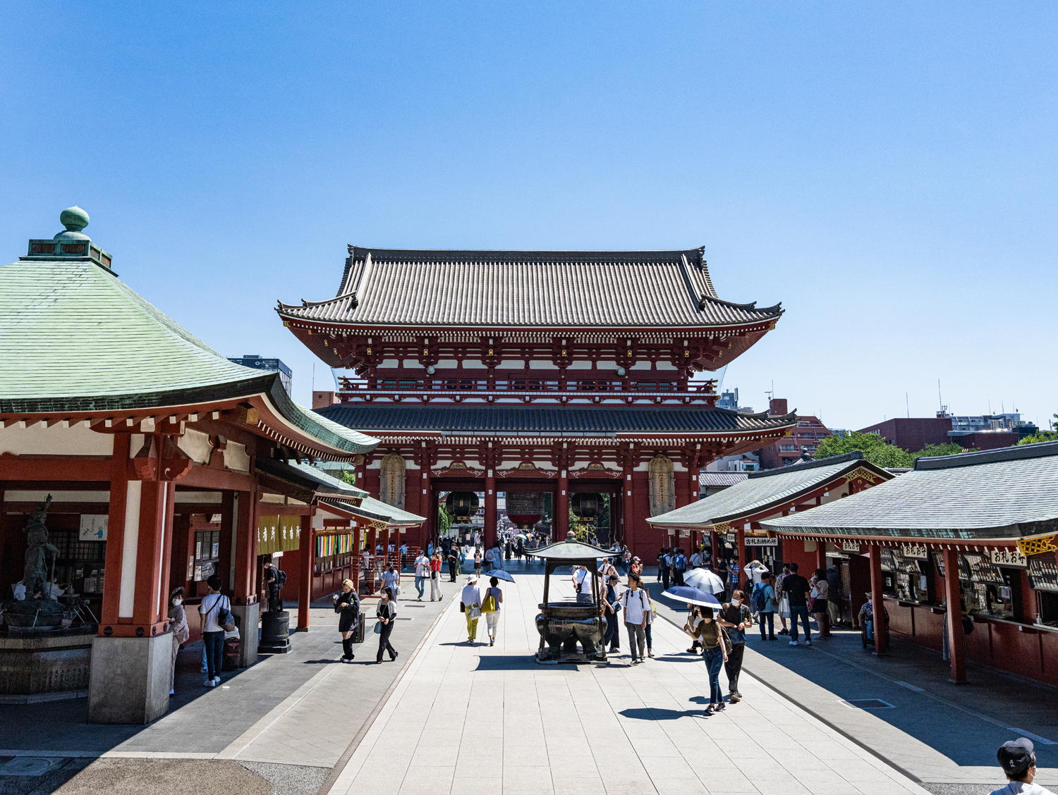浅草寺からの宝蔵門