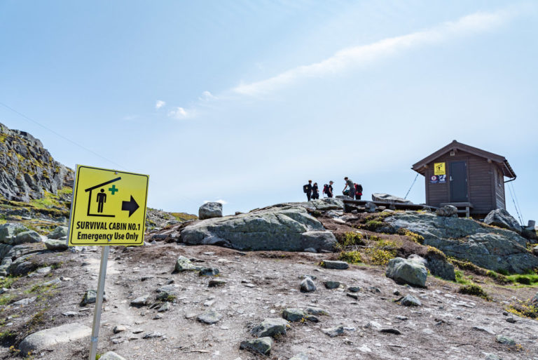 トロルトゥンガの避難小屋