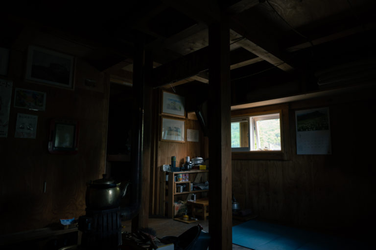 羊蹄山避難小屋にて