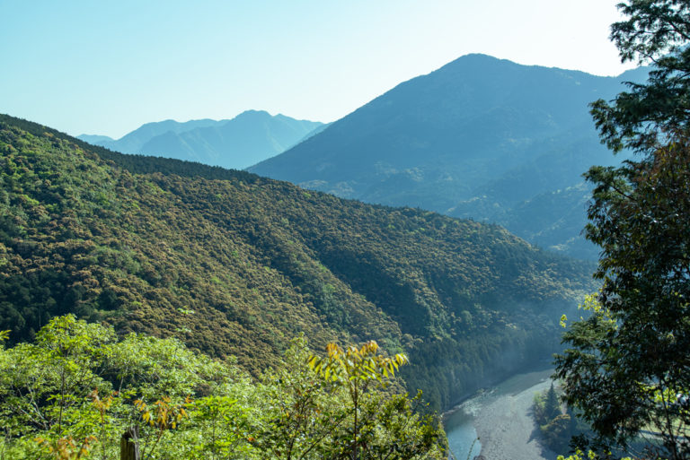 熊野の山々と赤木川 / Kumano mountains and Akagi River