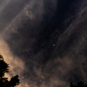 キャンプ場で見上げた星空 / Starry sky looking up at the campsite＜L＞